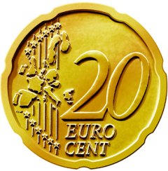 یک سکه 20 سنتی