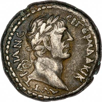 Obverse of 112 Tetradrachm of Trajan