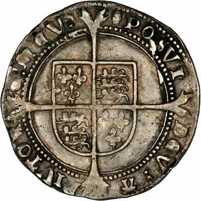 Reverse of 1550 Sixpence