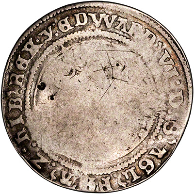 Obverse of 1551 Edward VI Shilling