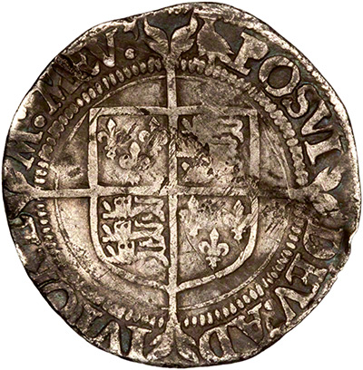 Reverse of 1560 - 1561 Elizabeth I Groat