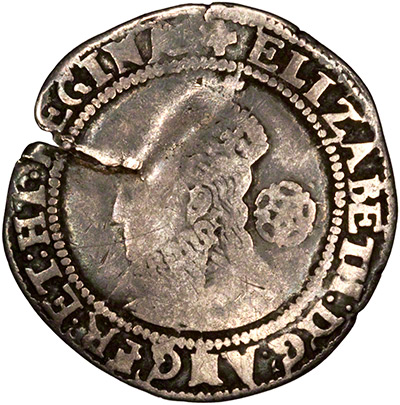 Obverse of 1579 Sixpence