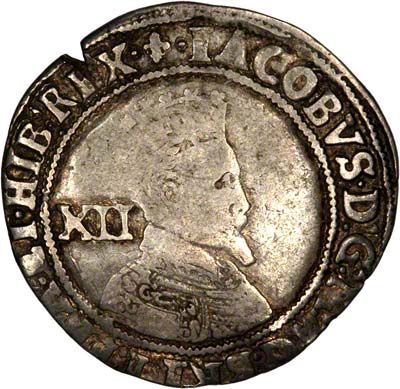Obverse of James I Shilling 1604