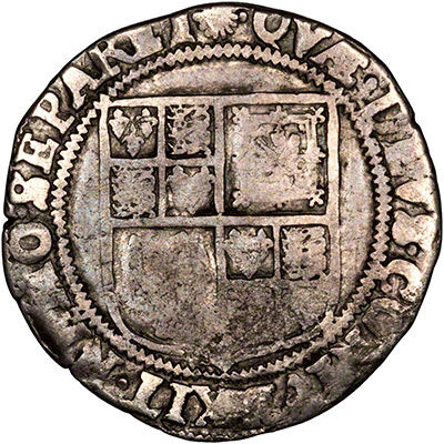 Reverse of 1606-1607 James I Shilling