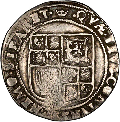 Reverse of 1607-1609 James I Shilling