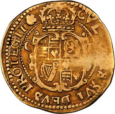 Reverse of Charles I Gold Crown 
