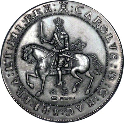 Obverse of Reproduction Charles I Silver Crown