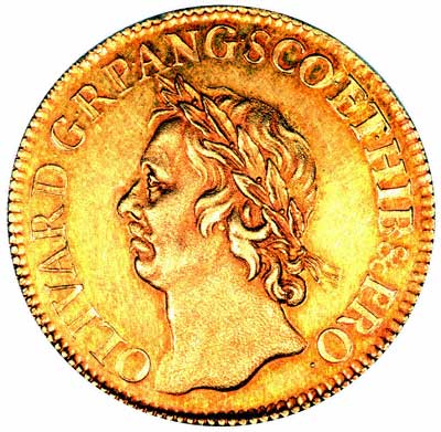 Obverse of Cromwell Gold Broad