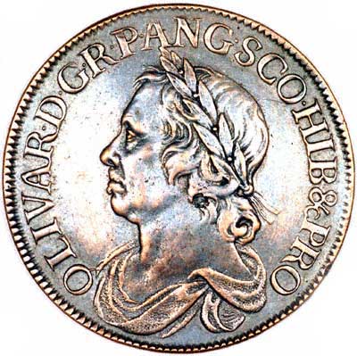 Obverse of 1658 Cromwell Crown