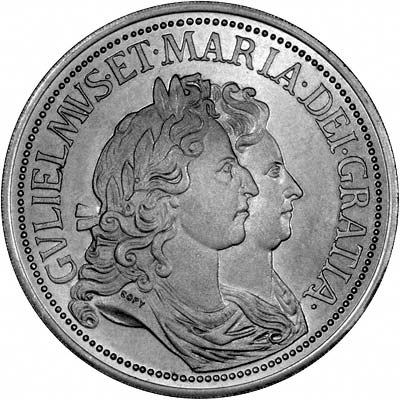 William and Mary Crown Replica Obverse