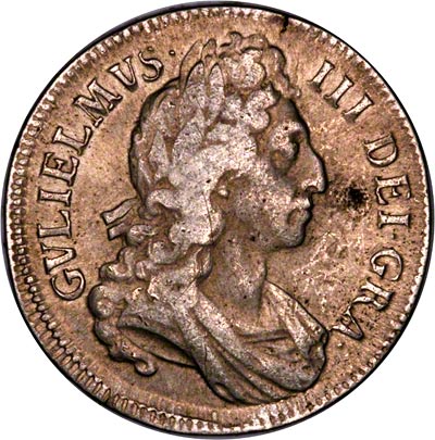 Obverse of 1696 William III Crown 