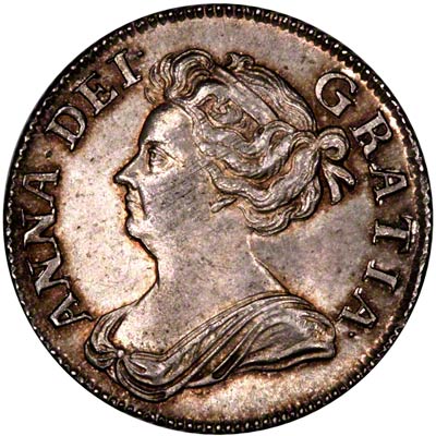 1708 Shilling Obverse
