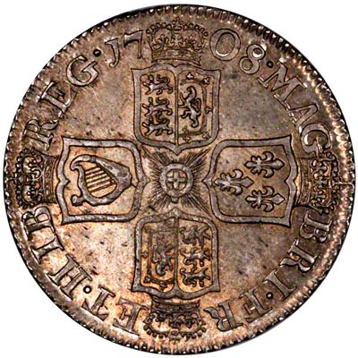 1708 Shilling Reverse