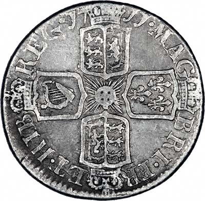 Reverse of 1711 Sixpence