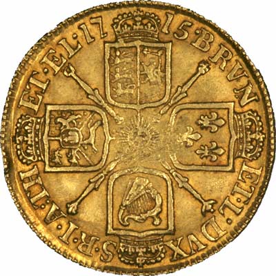 Reverse of 1715 George I Guinea