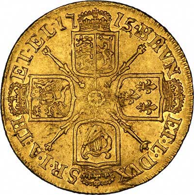 Reverse of 1715 Guinea
