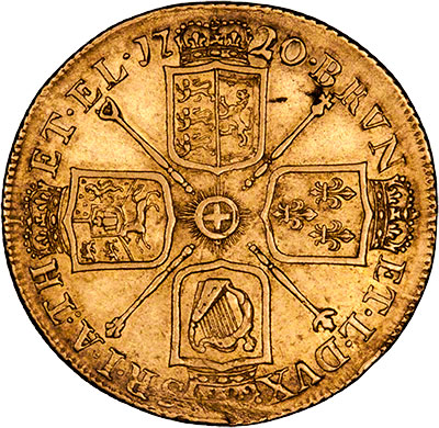 Reverse of 1720 George I Two Guineas
