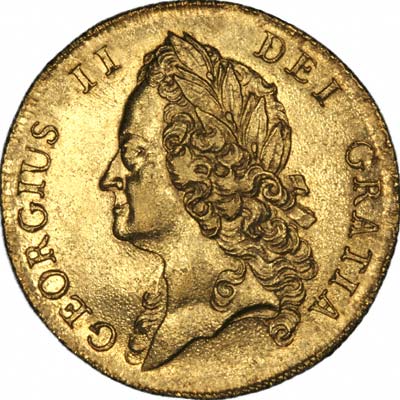 Obverse of George II Two Guineas