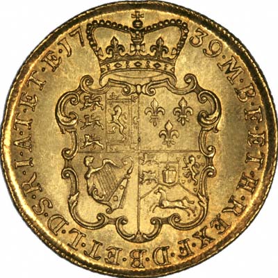 Reverse of George II Two Guineas