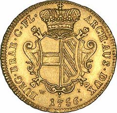 1756 Austria Maria Theresa  Souverain D'Or