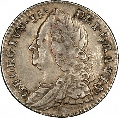 Obverse of 1757 Sixpence