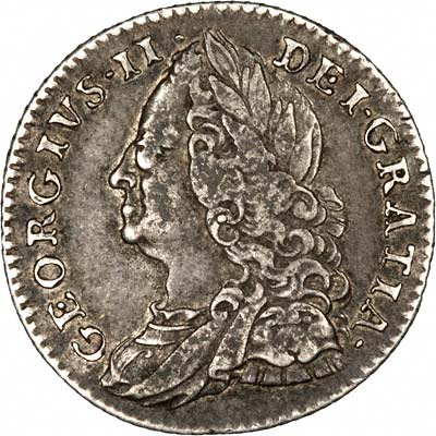 Obverse of 1758 Sixpence