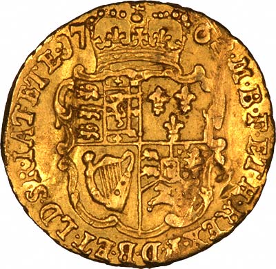 Reverse of 1762 Quarter Guinea