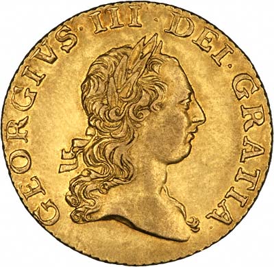 George III on Obverse of 1764 Half Guinea