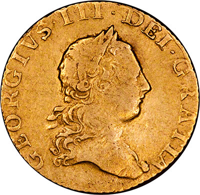 George III on Obverse of 1773 Half Guinea