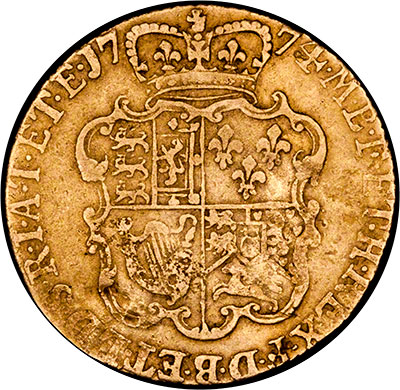 Reverse of 1774 Guinea