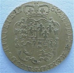 Reverse of 1782 Guinea