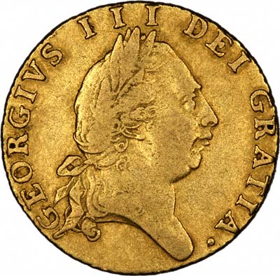 George III on Obverse of 1787 Half Guinea