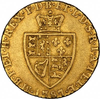 Reverse of 1787 Half Guinea