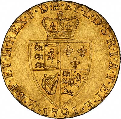Reverse of 1791 Guinea
