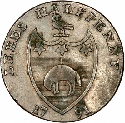 Reverse of 1791 Halfpenny Token