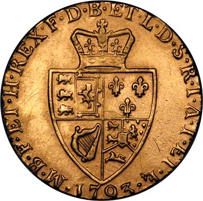 Reverse of 1793 Guinea