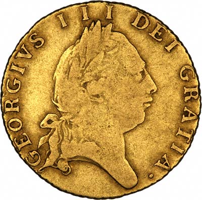George III on Obverse of 1793 Half Guinea