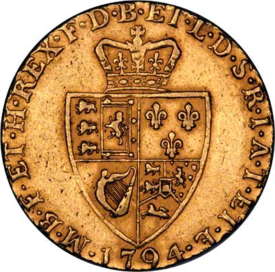 Reverse of 1794 Guinea