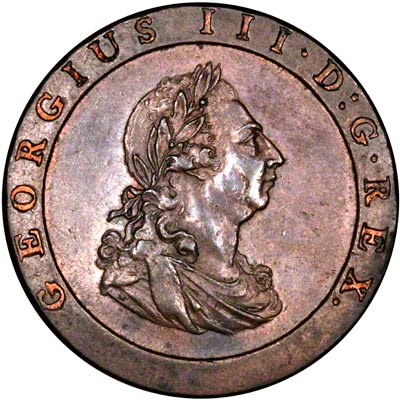1797 penny obverse cartwheel pennies