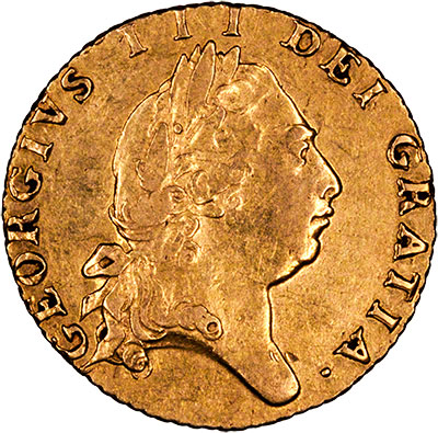 George III on Obverse of 1798 Half Guinea