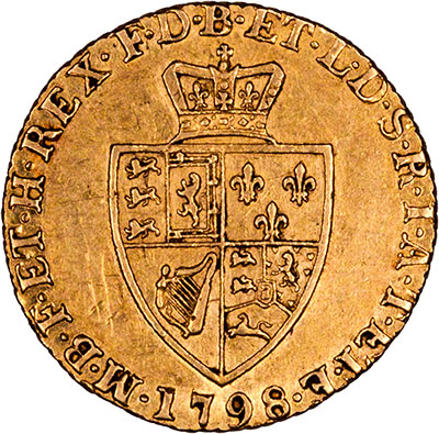 Reverse of 1798 Half Guinea