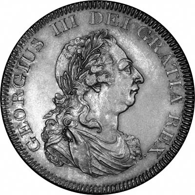 Obverse of 1820 George III Crown