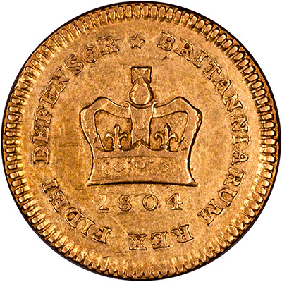 Reverse of 1804 Third Guinea