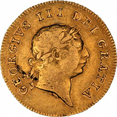 George III on Obverse of 1806 Half Guinea