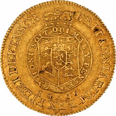 Reverse of 1806 Half Guinea