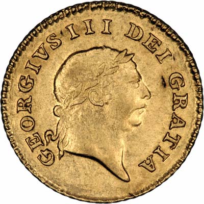 George III on Obverse of 1809 Third Guinea