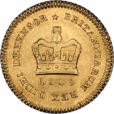 Reverse of 1809 Third Guinea