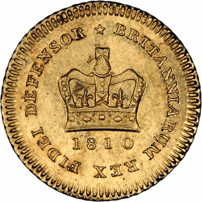 Reverse of 1810 Third Guinea