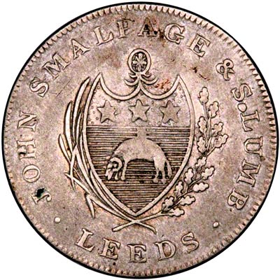 Obverse of 1811 Fazely Token