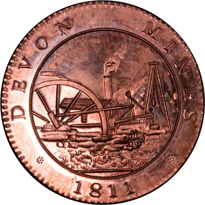 Obverse of 1811 Tavistock Penny Token